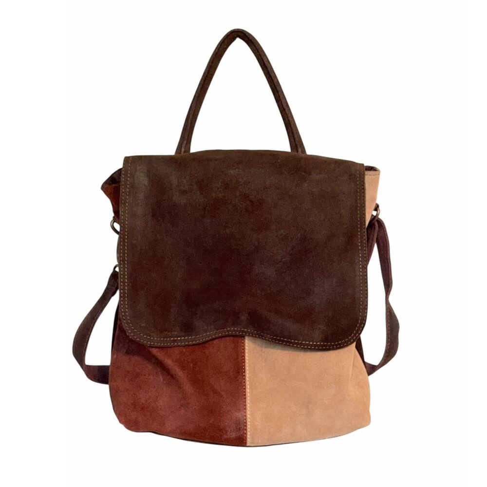 We The Free People Paris Convertible Backpack Suede Leather